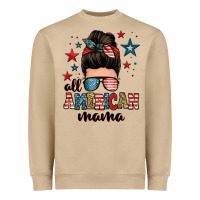 Mushroom all american mama messy bun Heavyweight Sweatshirt - Zillion Design Studio
