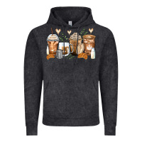 Vintage Black latte coffee cups Vintage Hoodie - Zillion Design Studio