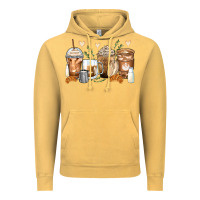 Vintage Mustard latte coffee cups Vintage Hoodie - Zillion Design Studio