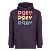 Plum pray on it pray over it pray through it Heavyweight Hoodie - MaliasSmallBusiness
