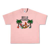 Salmon hello summer Urban Heavy Tee - CowhideDigitalArt