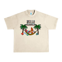 Sandshell hello summer Urban Heavy Tee - CowhideDigitalArt