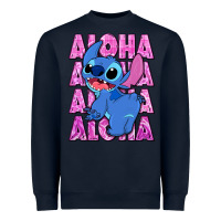 Navy aloha stitch Heavyweight Sweatshirt - Zillion Design Studio