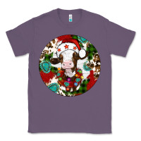 Lavender Christmas cow gemstone Classic Tee - Artiststas