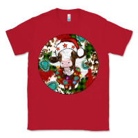Red Christmas cow gemstone Classic Tee - Artiststas