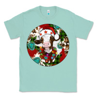 Seafoam Christmas cow gemstone Classic Tee - Artiststas