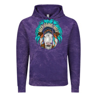 Cloud Purple simmental indian headdress Vintage Hoodie - JahusDesignShop