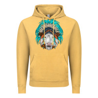 Vintage Mustard simmental indian headdress Vintage Hoodie - JahusDesignShop