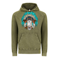 Vintage Olive simmental indian headdress Vintage Hoodie - JahusDesignShop