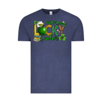 Vintage Denim St. Patrick's Day one lucky teacher Vintage Tee - Neo Western