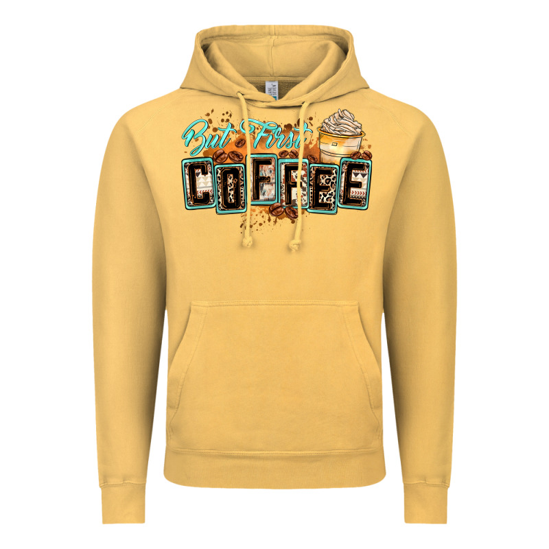 But First Coffee Vintage Hoodie by Zillion Design Studio | Teevron