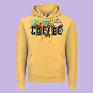 But First Coffee Vintage Hoodie Designed By Zillion Design Studio