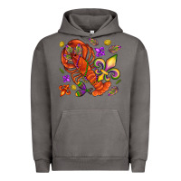 Pigment Tornado Crawfish and fleur de lis Urban Hoodie - NancyCooperArtShop