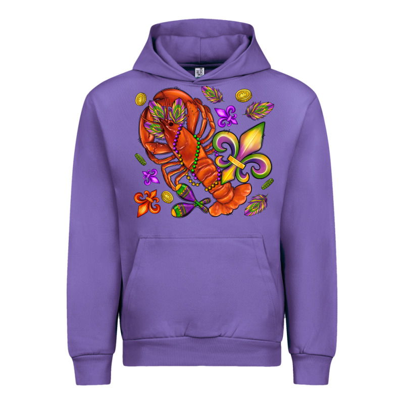 Crawfish And Fleur De Lis Urban Hoodie by NancyCooperArtShop | Teevron