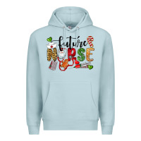 Blue Mist Chrismas future nurse Premium Hoodie - LillyAllenDesigns