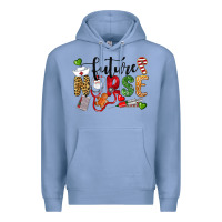 Colony Blue Chrismas future nurse Premium Hoodie - LillyAllenDesigns