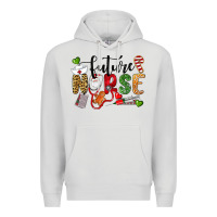 Dove Grey Chrismas future nurse Premium Hoodie - LillyAllenDesigns