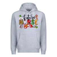 Heather Grey Chrismas future nurse Premium Hoodie - LillyAllenDesigns