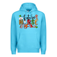 Ocean Blue Chrismas future nurse Premium Hoodie - LillyAllenDesigns