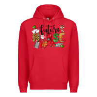 Red Chrismas future nurse Premium Hoodie - LillyAllenDesigns