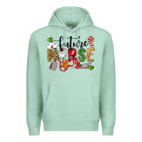 Seafoam Chrismas future nurse Premium Hoodie - LillyAllenDesigns