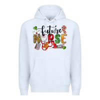 White Chrismas future nurse Premium Hoodie - LillyAllenDesigns
