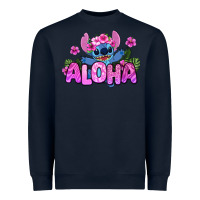 Navy aloha summer stitch Heavyweight Sweatshirt - Zillion Design Studio