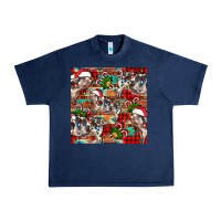Navy christmas pig  aztec Urban Heavy Tee - FaDigitalArtStudio