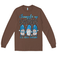 Chestnut snuggle up gnomies it's cold outside Long Sleeve Tee - JahusDesignShop