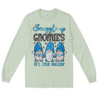 Matcha snuggle up gnomies it's cold outside Long Sleeve Tee - JahusDesignShop