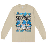 Mushroom snuggle up gnomies it's cold outside Long Sleeve Tee - JahusDesignShop