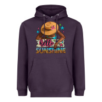 Plum hello sunshine Heavyweight Hoodie - NancyCooperArtShop