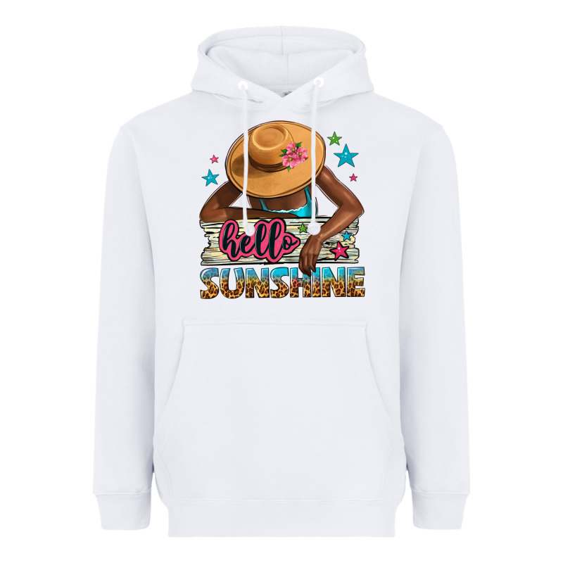 Hello Sunshine Heavyweight Hoodie by NancyCooperArtShop | Teevron