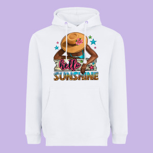 Hello Sunshine Heavyweight Hoodie Designed By Nancycooperartshop