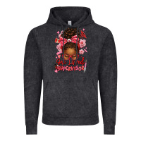 Vintage Black one loved supervisor afro messy bun Vintage Hoodie - texasbilliewilder