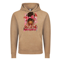 Vintage Coffee one loved supervisor afro messy bun Vintage Hoodie - texasbilliewilder