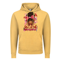 Vintage Mustard one loved supervisor afro messy bun Vintage Hoodie - texasbilliewilder