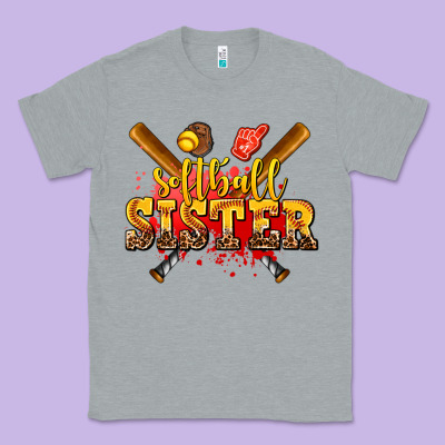 Softball Sister Classic Tee Designed By Adodesignshop