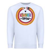 White kinder crew Premium Sweatshirt - MaliasSmallBusiness