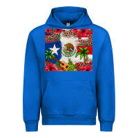 Cobalt Mexican and Puerto Rico flag Urban Hoodie - texasbilliewilder