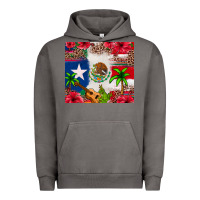 Pigment Tornado Mexican and Puerto Rico flag Urban Hoodie - texasbilliewilder