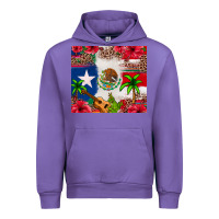 Tulip Mexican and Puerto Rico flag Urban Hoodie - texasbilliewilder