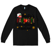 Black santa's favorite educational assistant Long Sleeve Tee - AdoDesignShop