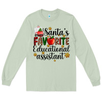 Matcha santa's favorite educational assistant Long Sleeve Tee - AdoDesignShop