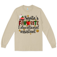 Mushroom santa's favorite educational assistant Long Sleeve Tee - AdoDesignShop