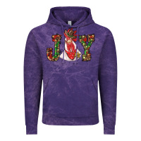 Cloud Purple christmas joy with rooster Vintage Hoodie - RanaPortraitStore