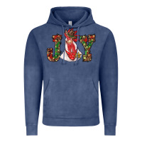 Vintage Denim christmas joy with rooster Vintage Hoodie - RanaPortraitStore