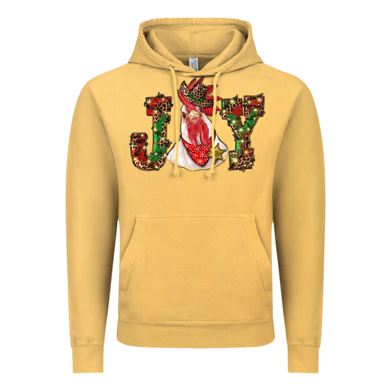 Christmas Joy With Rooster Vintage Hoodie by RanaPortraitStore | Teevron