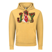 Vintage Mustard christmas joy with rooster Vintage Hoodie - RanaPortraitStore