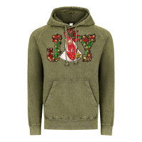 Vintage Olive christmas joy with rooster Vintage Hoodie - RanaPortraitStore